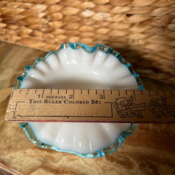 Blue Ruffled Fenton - Picture 7 of 8